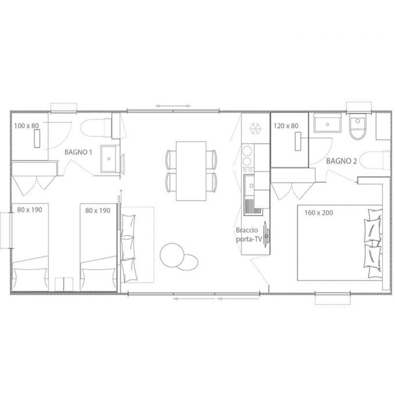 Mobile home KEY WEST Range, 2 and 3 bedrooms BHI